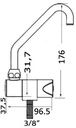 Swivelling Faucet Slide Series High Cold Water OSCULATI