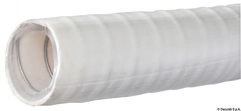 Sanitary Hose white fittings PVC Premium OSCULATI