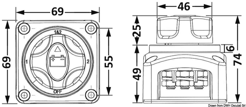 Battery switch OSCULATI