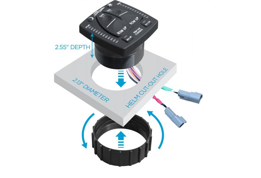 INTEGRATED HELM CONTROL ELECTRIC FOR TRIM TABS  BENNETT