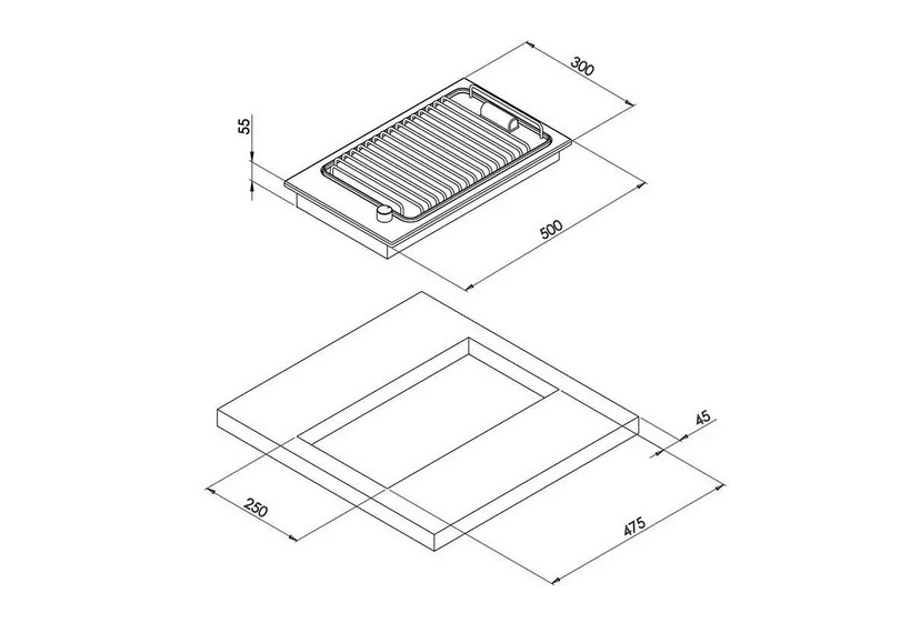 BARBEQUE ELECTRIC SS 220V 50/60HZ