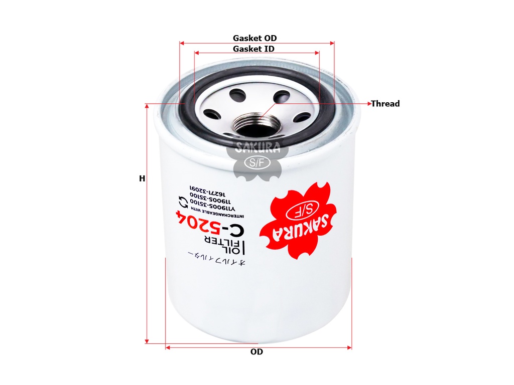 Sakura Oil Filter C-5204