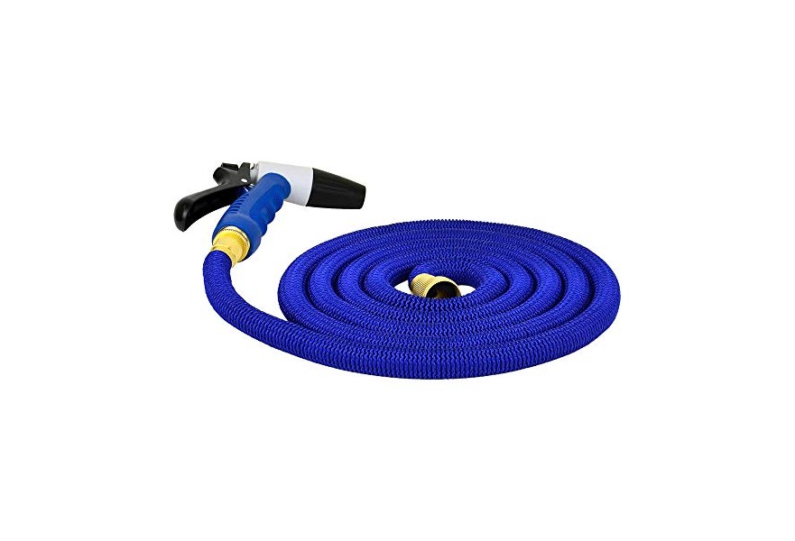 Hose Coil Expandable with Nozzle and Storage Bag