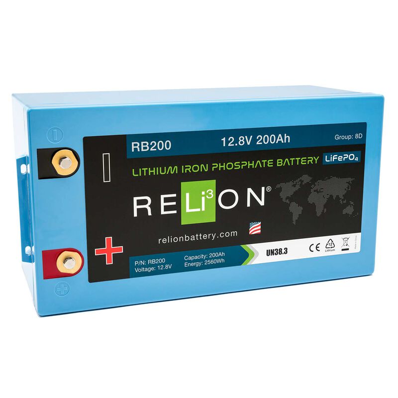 RELION RB200 Lithium Deep Cycle Battery, 12V, 200Ah
