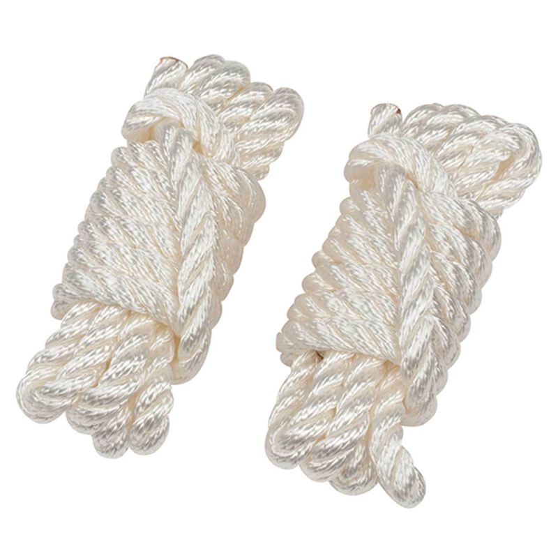 Three-Strand Nylon Fender Whips 3/8" *9 White pair