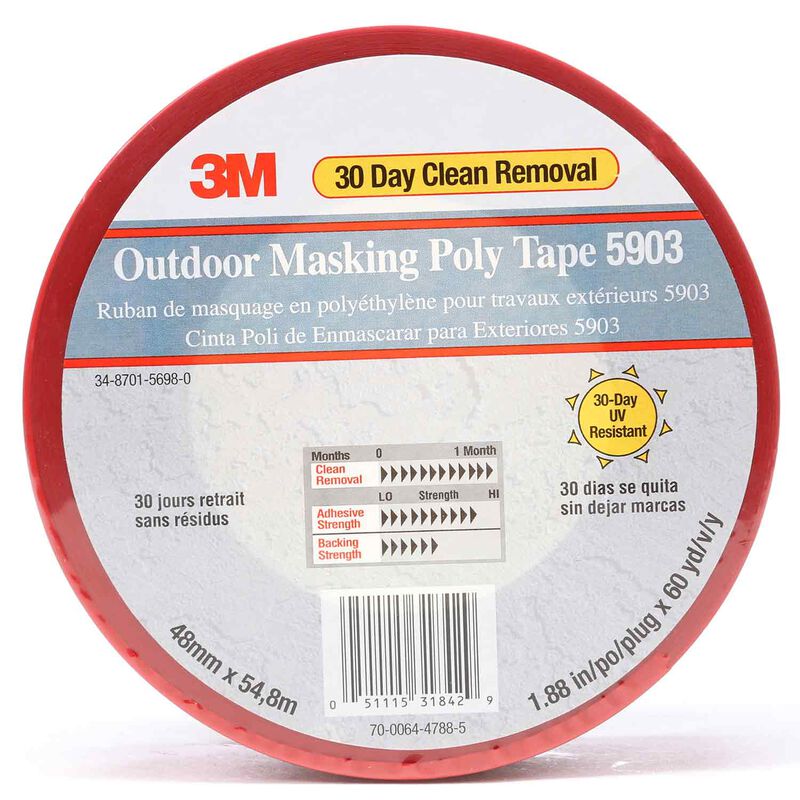 3M Outdoor Masking Poly Tape 5903, 60 Yards