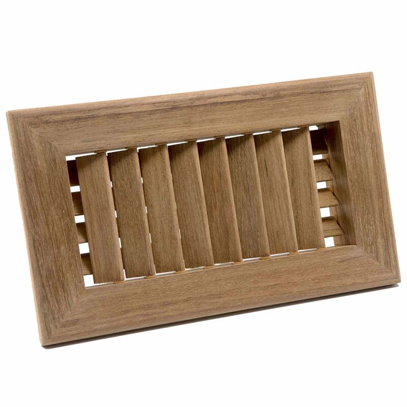 Teak Air Conditioning Vent, 9 3/4" x 5 3/4"