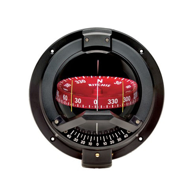 RITCHIE NAVIGATION Bulkhead-Mount Navigator Compass, 4-1/2" Ritchie CombiDial and Built-in Clinometer