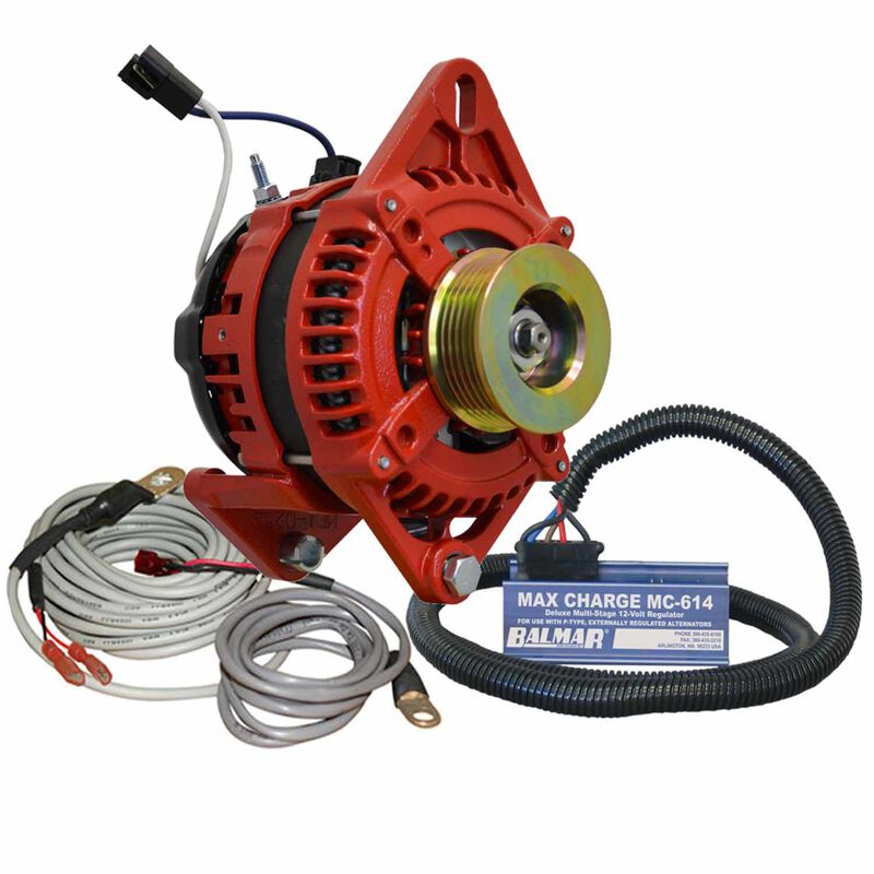 BALMAR XT-Series, 170 Amp, 12 Volt, Dual Foot, K6 Pulley Alternator Charge Kit