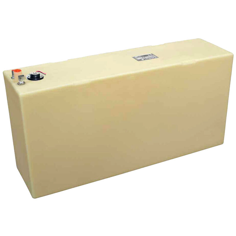 MOELLER 50 Gallon Permanent Below Deck Fuel Tank, 45"L x 12.5"W x 22"H