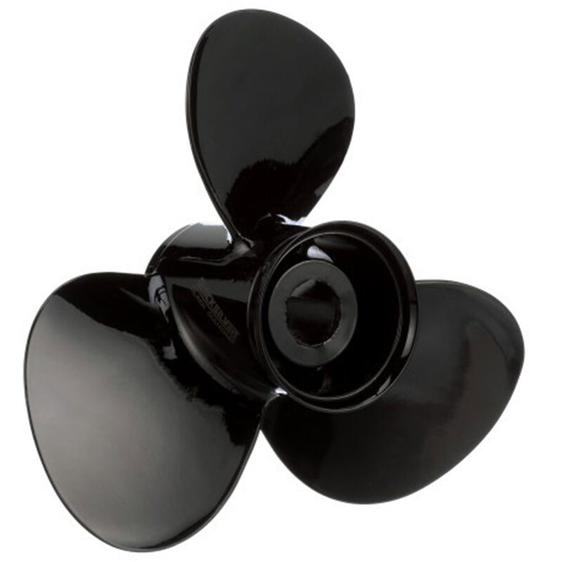 MERCURY MARINE 15 1/4" x 15" Quicksilver Black Diamond 3-Blade, RH, Aluminum Propeller