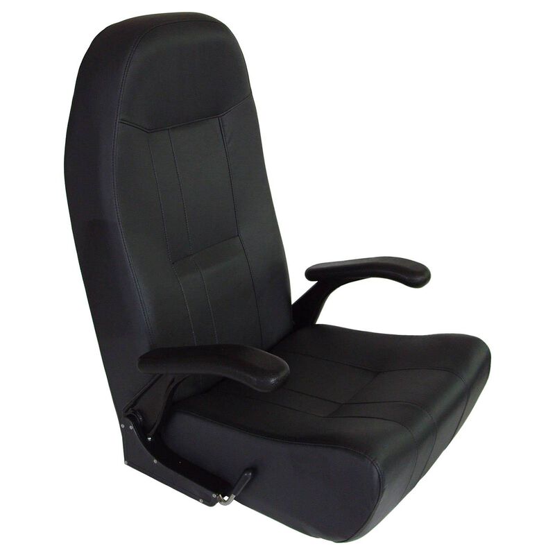 SPRINGFIELD Norwegian Helm Seat with Black Upholstery