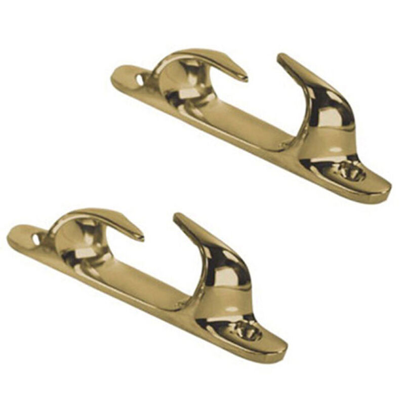 WHITECAP 5 1/2" Brass Skene Bow Chock, Pair