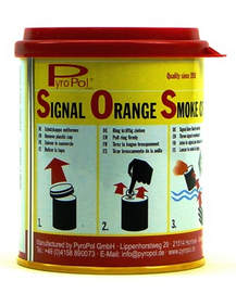 PYROPOL Signal Orange Smoke CF3 -SOLAS