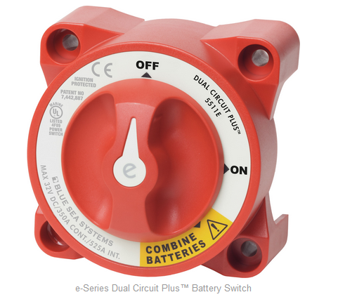 Battery Switch 5511E E-Series Dual Circuit Plus Blusea