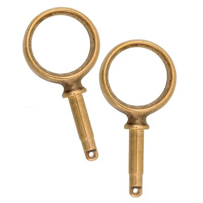 2 1/4" Round Bronze Oarlocks