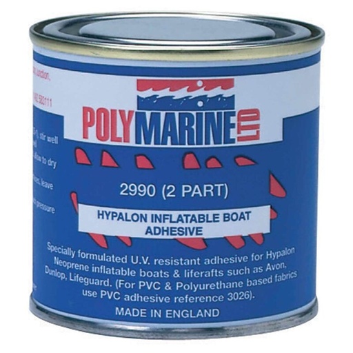 2-Part Hypalon Inflatable Boat Adhesive, 250mL & Bottle of Hardener