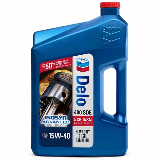 CHEVRON Delo 400 SDE Motor Oil, SAE 15W-40, 1 Gallon