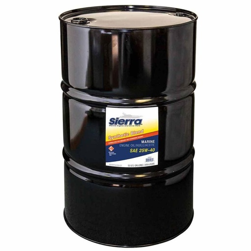 SIERRA 25W40 Synthetic Blend Engine Oil, 55 Gal.