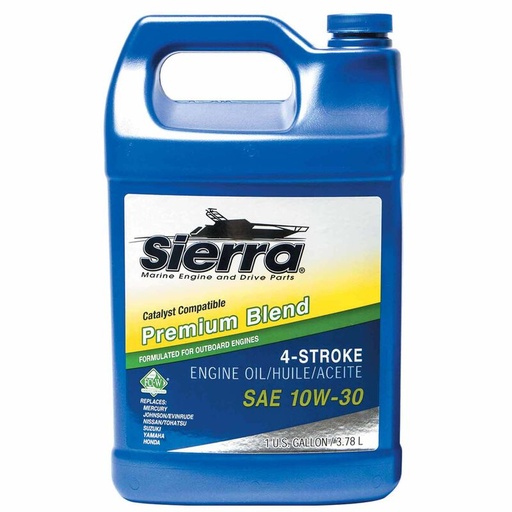 SIERRA 4 Stroke Outboard Motor Oil - 10W-30 - 1 Gallon