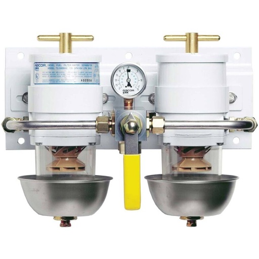 RACOR Marine Duplex 500 Turbine Series Diesel Fuel Filter/Water Separator