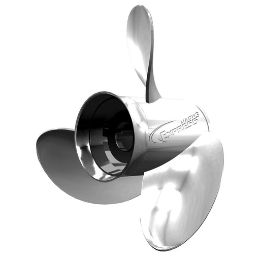 TURNING POINT PROPELLERS 14 1/4" x 19" Express Mach3, 3-Blade, LH, Stainless Steel Propeller