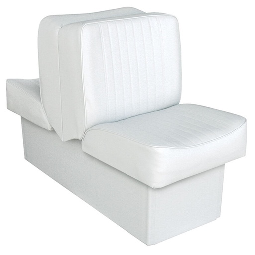 WISE SEATING 10" Base Run-a-Bout Lounge Seat, White