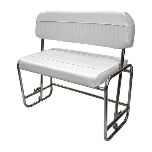 WISE SEATING Deluxe Pontoon Series Stainless Steel Swingback Seat Frame