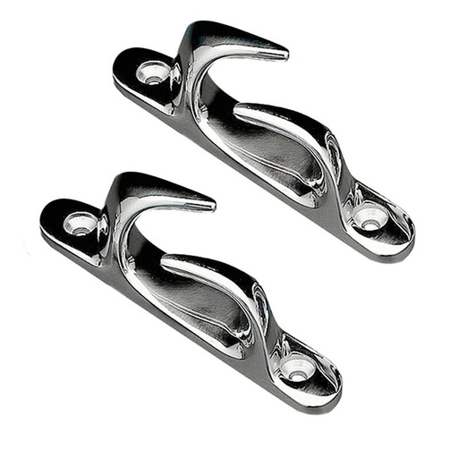 WHITECAP 4 1/2" Stainless Steel Skene Bow Chock, Pair