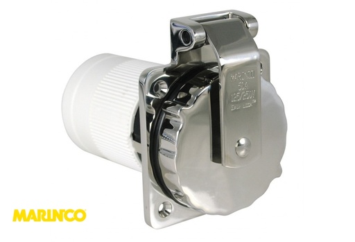 [08.13.0047] Shore Power 50A Inlet 6373EL-B 125/ Marinco