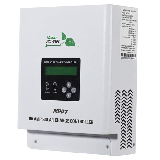 [20480562] NATURE POWER 60 Amp Solar Charge Controller MMPT with LED