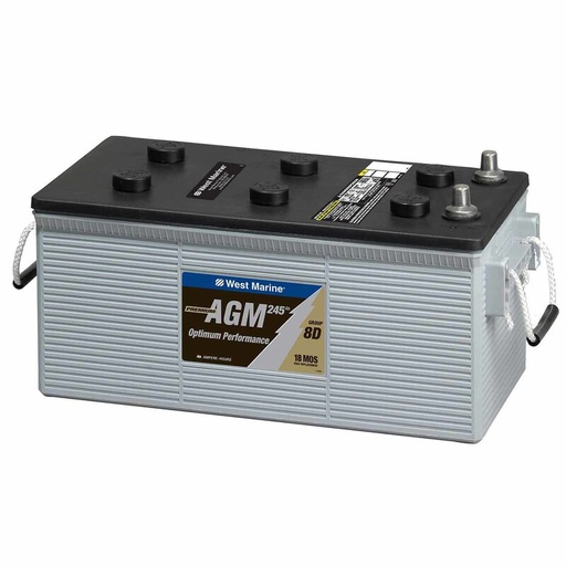 Group 8D Dual-Purpose AGM Battery, 245 Amp Hours