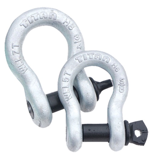 TITAN Galvanized Bow (Anchor) High-Strength Shackles